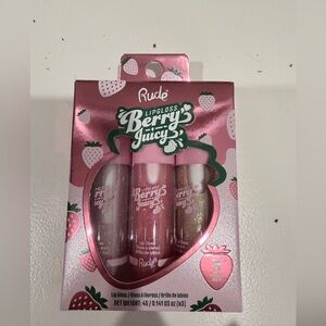 RUDE Berry Juicy Lip Gloss Trio -